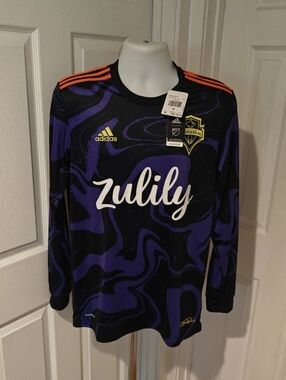 adidas Seattle Sounders Hendrix Long Sleeve Jersey 2021 NWT Men’s M GI6455
